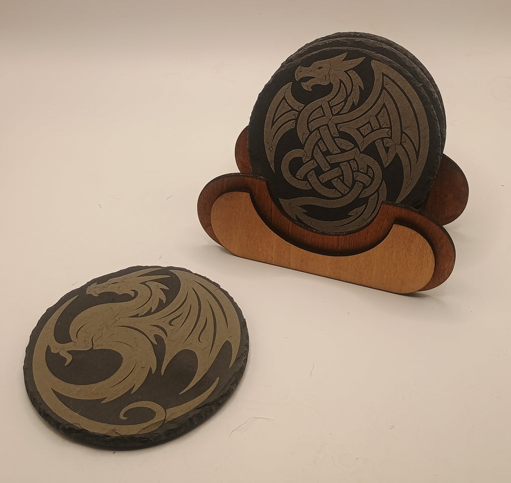 4 dragon coasters