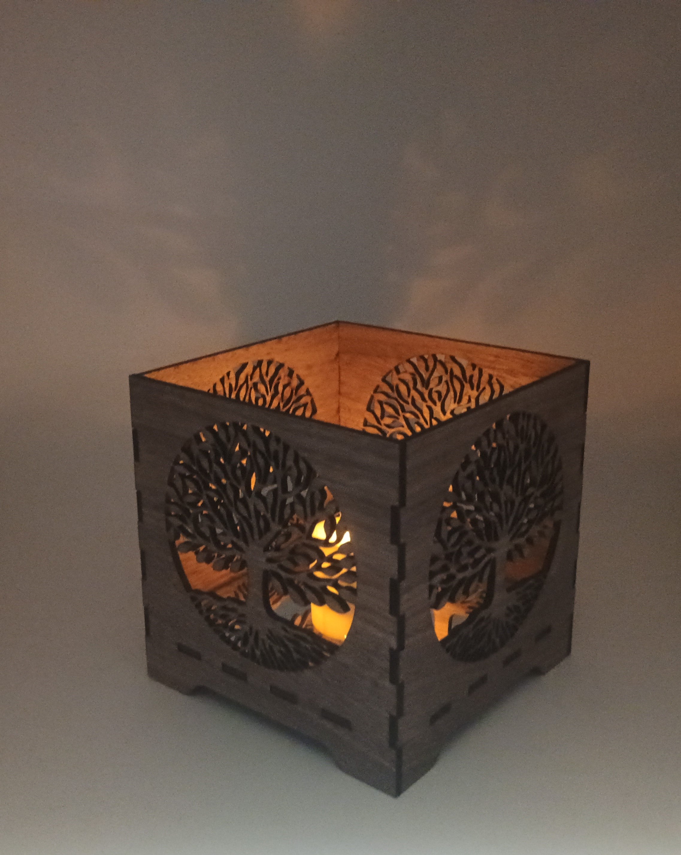 Tree of Life Luminary (Walnut)