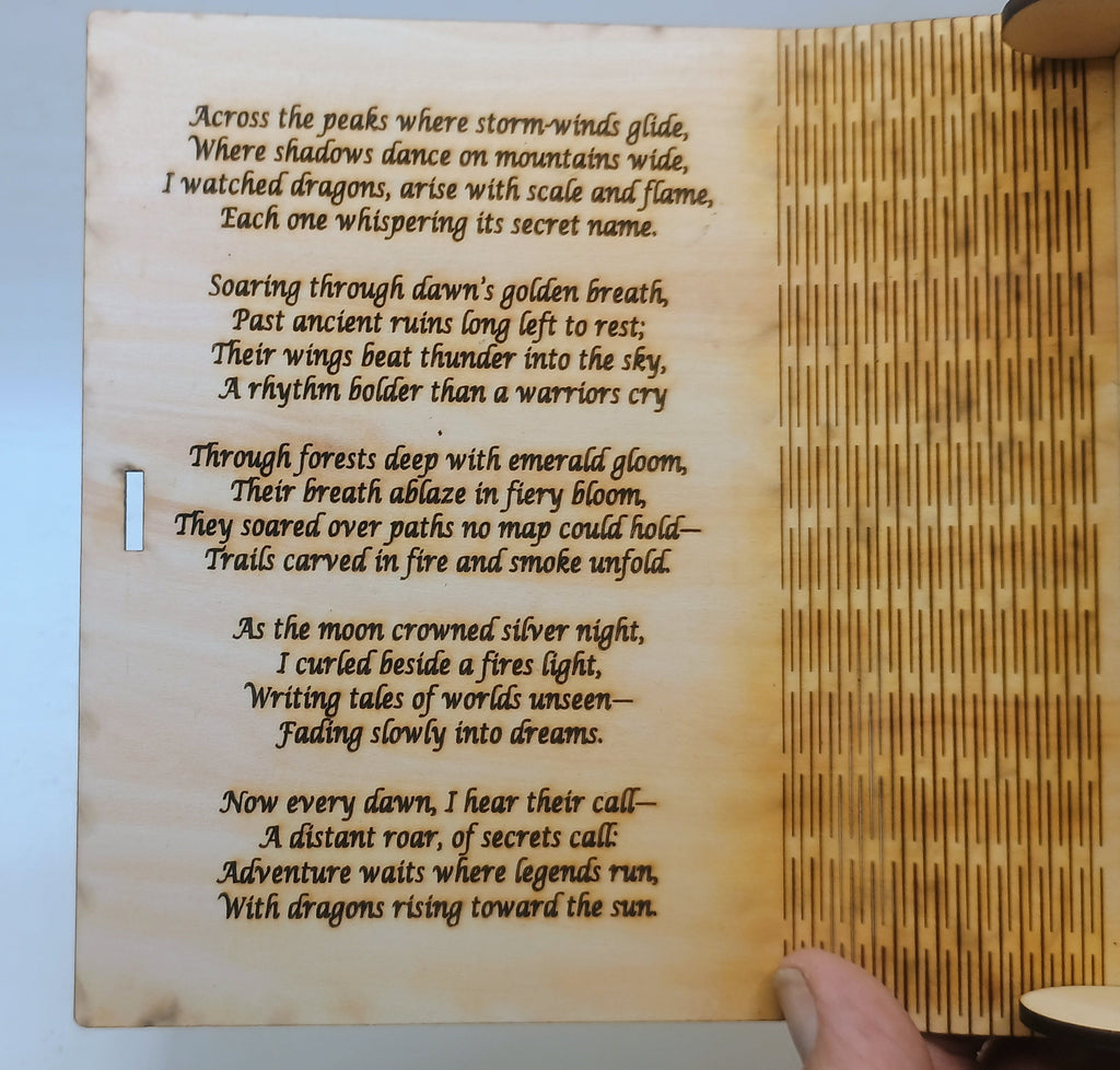 inside cover with poem