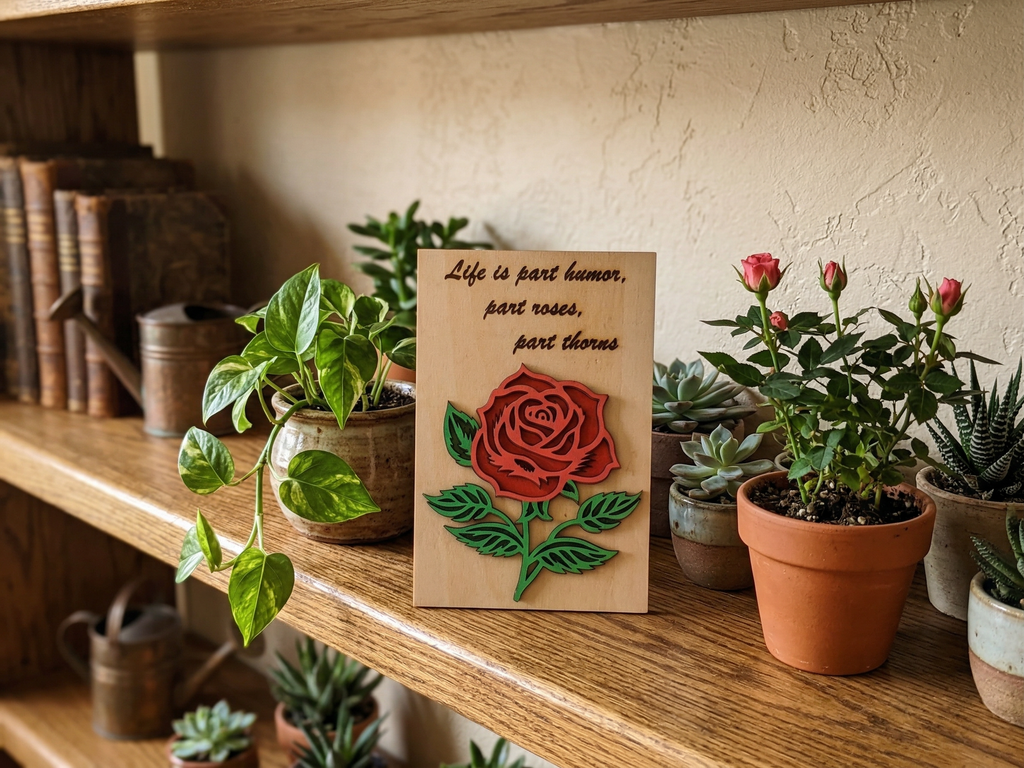 Rose Plaque 2